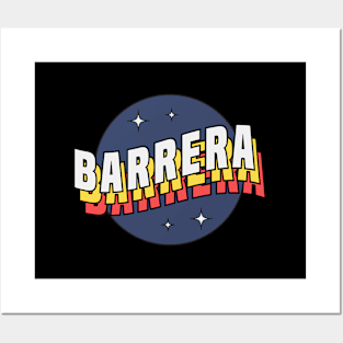 Barrera - Colorful Layered Retro Letters Posters and Art